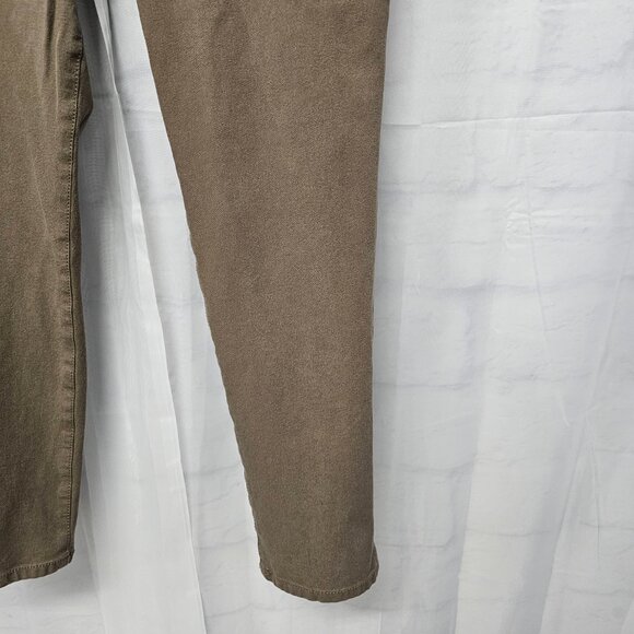 Chico's So Slimming Brown Straight Leg Pants Casual Cropped Stretch 3 (XL) - Picture 7 of 16